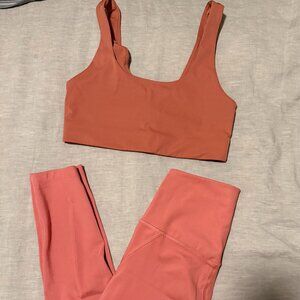 Pink Coral Girlfriend Collective Set
